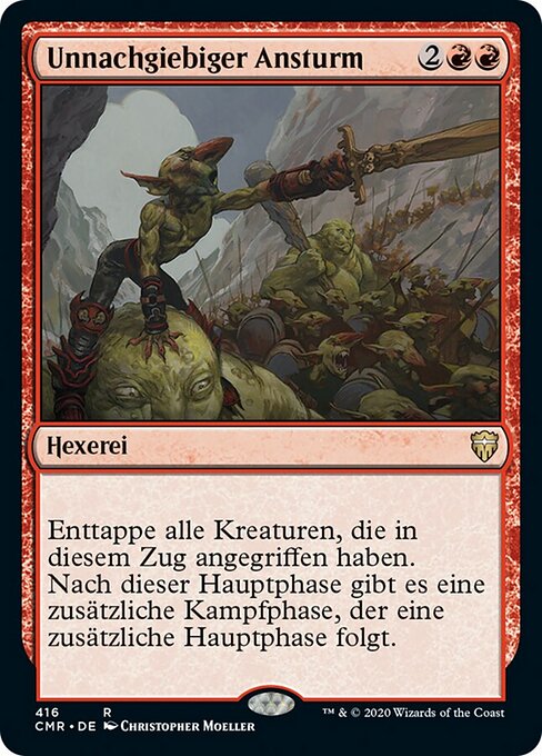 Unnachgiebiger Ansturm XCMR-416 Rare Excellent Deutsch