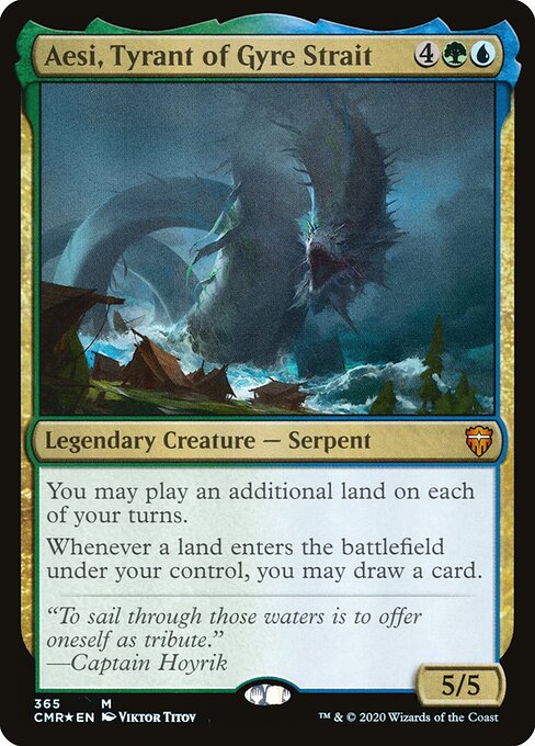 Aesi, Tyrann der Wirbel-Meerenge XCMR-365 Mythic Excellent Englisch Foil