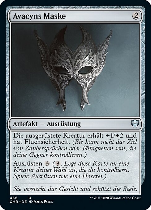 Avacyns Maske XCMR-466 Uncommon Near Mint Deutsch