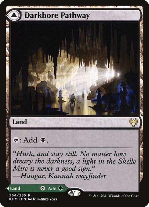 Darkbore Pathway // Slitherbore Pathway KHM-254 Rare Near Mint Englisch Foil