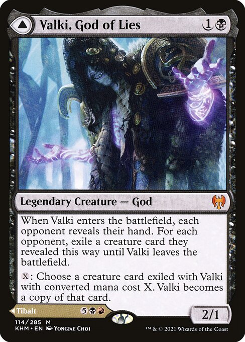 Valki, God of Lies // Tibalt, Cosmic Impostor KHM-114 Mythic Near Mint Englisch Foil