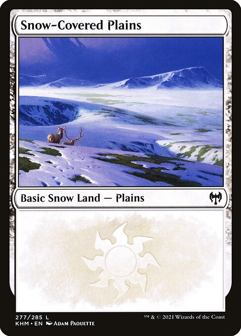 Verschneite Ebene (V.2) KHM-277 Land Near Mint Englisch Foil