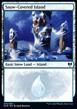 Snow-Covered Island KHM-279 Land Excellent Englisch Foil