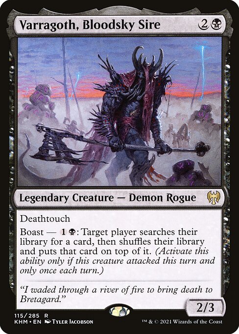 Varragoth, Bloodsky Sire KHM-115 Rare Excellent Englisch