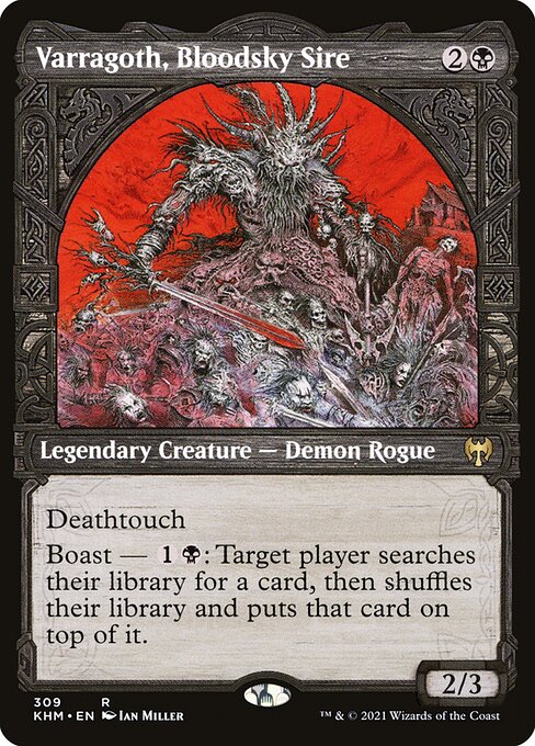 Varragoth, Bloodsky Sire XKHM-309 Rare Near Mint Englisch Foil