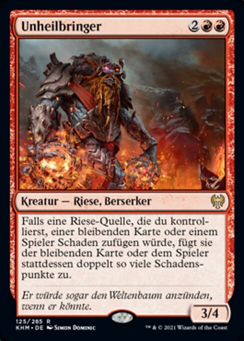Unheilbringer KHM-125 Rare Near Mint Deutsch