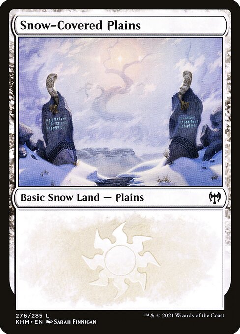 Snow-Covered Plains KHM-276 Land Light Played Englisch