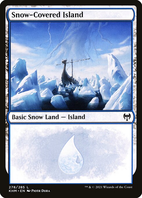 Verschneite Insel (V.1) KHM-278 Land Good Englisch Foil