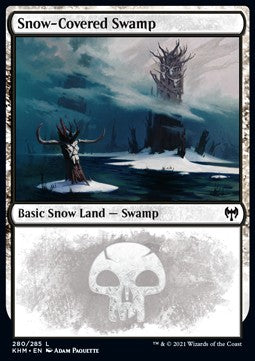 Verschneiter Sumpf (V.1) KHM-280 Land Excellent Englisch Foil