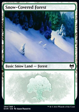 Verschneiter Wald (V.1) KHM-284 Land Near Mint Englisch Foil