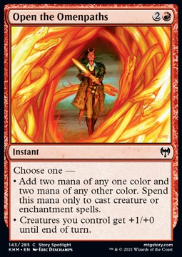 Öffnet die Omenpfade KHM-143 Common Near Mint Englisch Foil