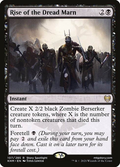 Erhebung der Marn-Horde KHM-107 Rare Near Mint Englisch Foil