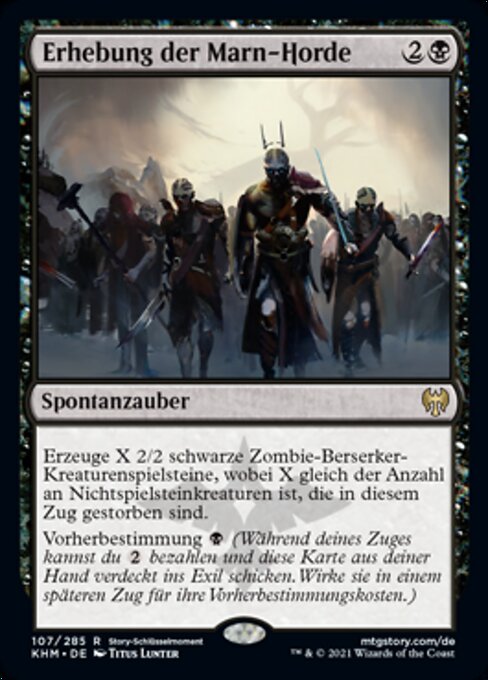 Erhebung der Marn-Horde KHM-107 Rare Excellent Deutsch Foil