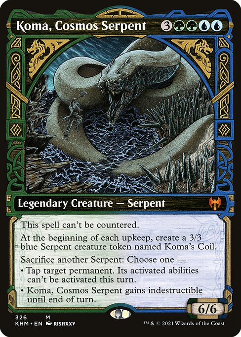 Koma, Cosmos Serpent XKHM-326 Mythic Near Mint Englisch Foil
