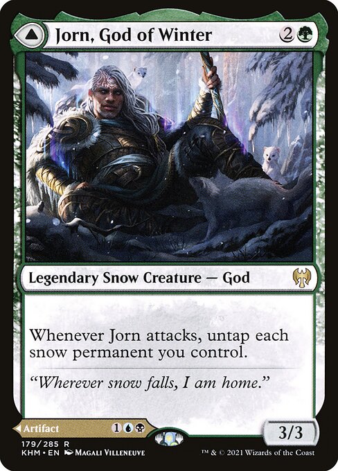 Jorn, God of Winter // Kaldring, the Rimestaff KHM-179 Rare Excellent Englisch