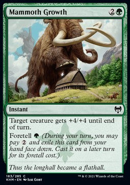 Mammuthaftes Wachstum KHM-183 Common Near Mint Englisch Foil