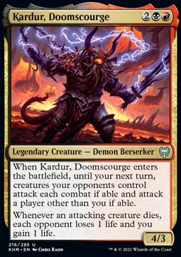 Kardur, Doomscourge KHM-216 Uncommon Near Mint Englisch Foil