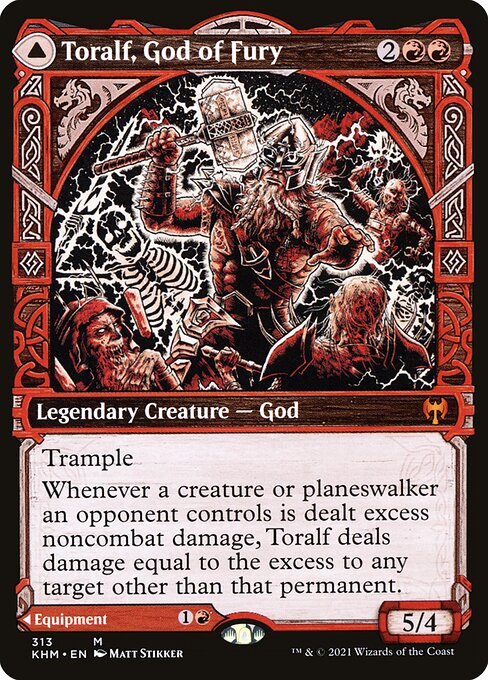 Toralf, Gott des Zorns // Toralfs Hammer XKHM-313 Mythic Near Mint Englisch Foil