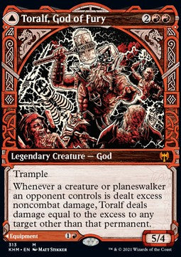 Toralf, Gott des Zorns // Toralfs Hammer XKHM-313 Mythic Excellent Englisch