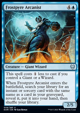 Frostfeuer-Arkanist KHM-58 Uncommon Near Mint Englisch Foil