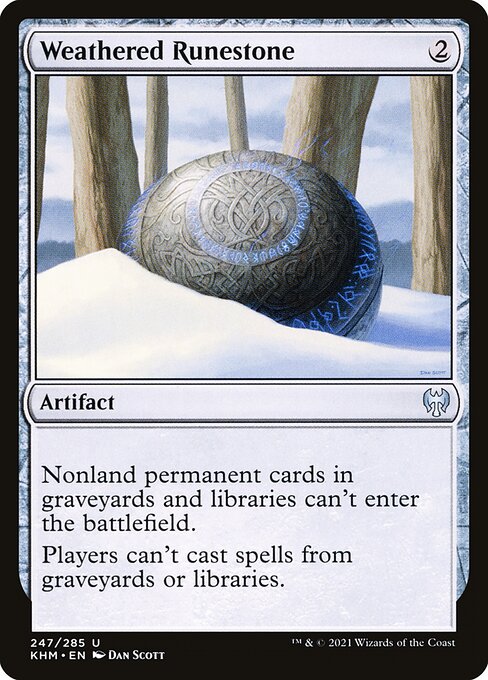 Weathered Runestone KHM-247 Uncommon Near Mint Englisch Foil