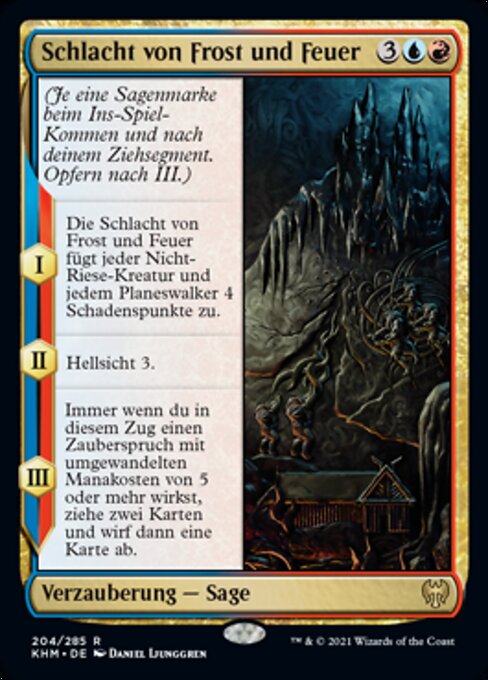 Schlacht von Frost und Feuer KHM-204 Rare Near Mint Deutsch