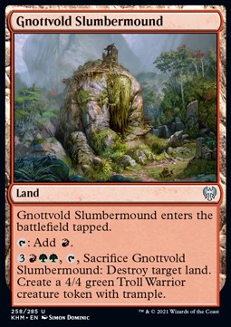 Gnottvold-Schlummerhügel KHM-258 Uncommon Near Mint Englisch Foil