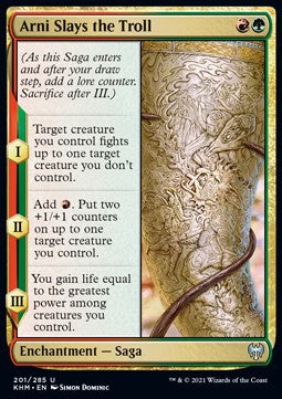 Arni tötet den Troll KHM-201 Uncommon Near Mint Englisch Foil