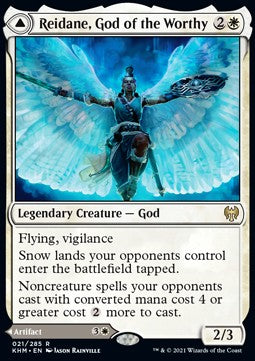 Reidane, God of the Worthy // Valkmira, Protector's Shield KHM-21 Rare Near Mint Englisch Foil