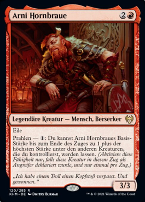 Arni Hornbraue KHM-120 Rare Excellent Deutsch