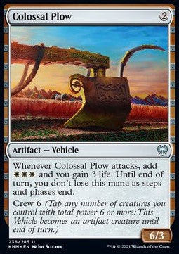 Kolossaler Pflug KHM-236 Uncommon Near Mint Englisch Foil