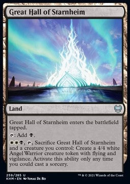 Große Halle von Starnheim KHM-259 Uncommon Near Mint Englisch Foil