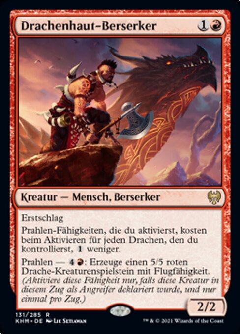 Drachenhaut-Berserker KHM-131 Rare Near Mint Deutsch