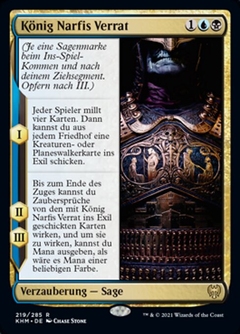 König Narfis Verrat KHM-219 Rare Near Mint Deutsch