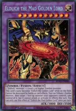 Eldlich der verrückte goldene Lord BLVO-040 Secret Rare Near Mint Deutsch 1. Auflage