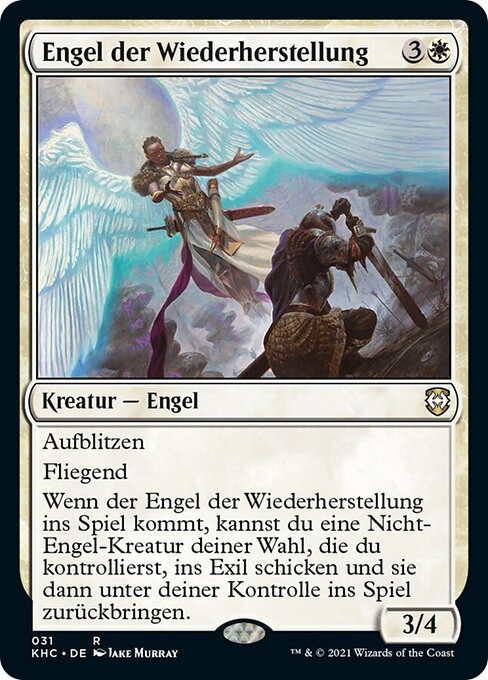 Engel der Wiederherstellung KHC-31 Rare Near Mint Deutsch