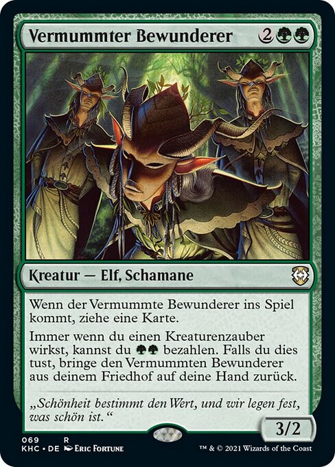 Vermummter Bewunderer KHC-69 Rare Near Mint Deutsch