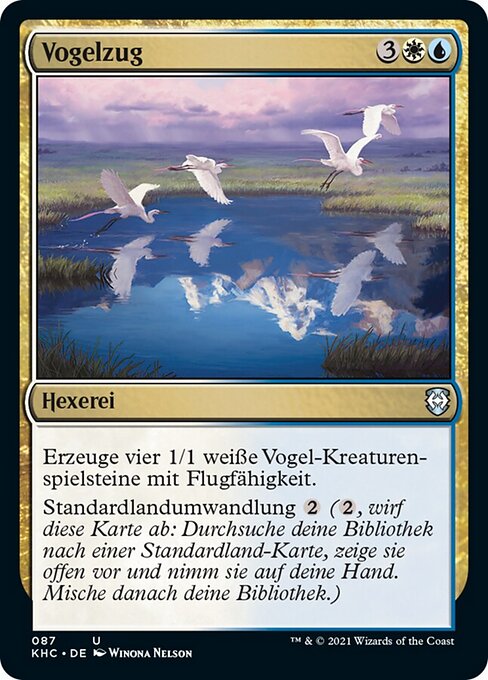 Vogelzug KHC-87 Uncommon Near Mint Deutsch