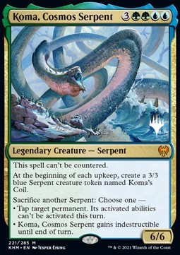 Koma, Cosmos Serpent PKHM-221 Mythic Excellent Englisch Foil