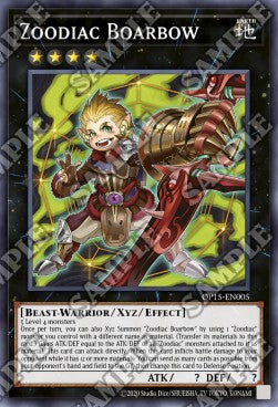 Zoodiak-Eberbogen OP15-005 Super Rare Light Played Deutsch