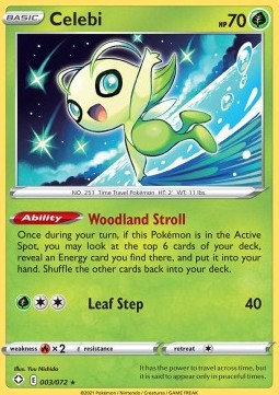 Celebi SHF-3 Rare Excellent Deutsch Reverse Holo