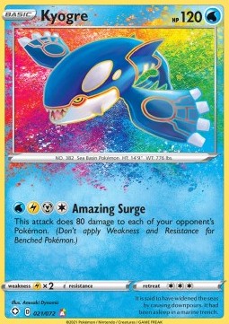 Kyogre SHF-21 Amazing Rare Excellent Deutsch