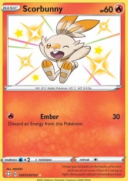 Scorbunny SHF-SV15 Secret Rare Excellent Englisch