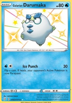 Galarian Darumaka SHF-SV23 Secret Rare Near Mint Englisch