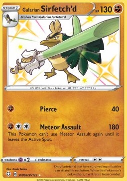 Galarian Sirfetch'd SHF-SV64 Secret Rare Excellent Deutsch