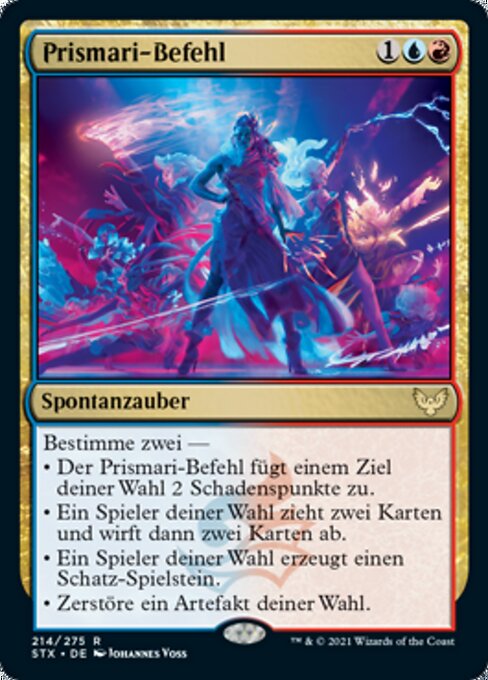 Prismari-Befehl STX-214 Rare Excellent Deutsch Foil