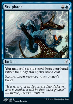 Snapback TSR-87 Common Near Mint Englisch