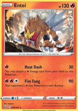 Entei BST-20 Holo Rare Near Mint Deutsch