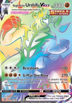 Fokussierter-Angriff-Wulaosu VMAX BST-167 Secret Rare Excellent Deutsch