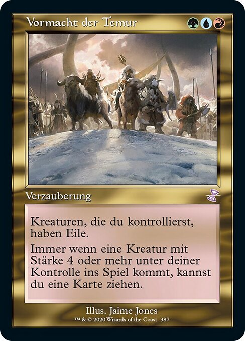 Vormacht der Temur XTSR-387 Time Shifted Near Mint Deutsch